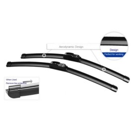 Seintech Front Wiper Blades U Hook / J Hook (22" 22") Compatible for Audi 100 Avant 1991-1994