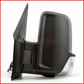 Seintech Full Door Wing Mirror Manual Black Short Arm NS Left For Mercedes Sprinter 2006-2018