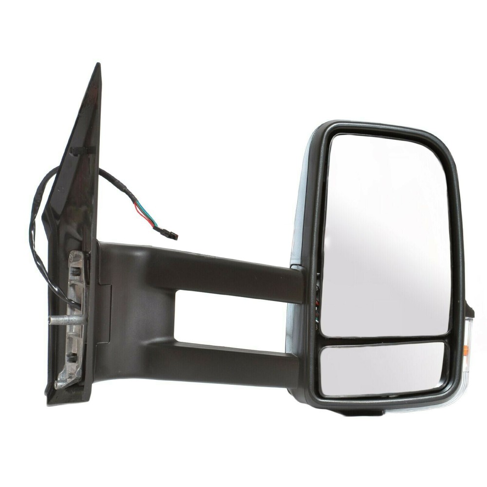 Seintech Full Door Wing Mirror Manual Black Long Arm OS RIGHT For Mercedes Sprinter 2006-2017