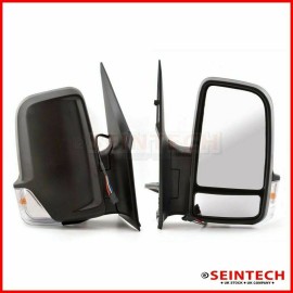 Seintech Full Door Wing Mirror Manual Black Short Arm OS Right For Mercedes Sprinter 2006-18