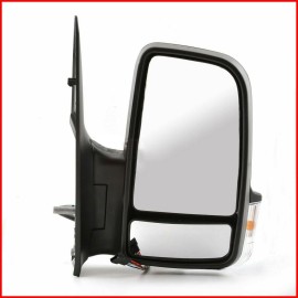 Seintech Full Door Wing Mirror Manual Black Short Arm OS Right For VW Crafter 2006-18