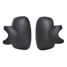 Seintech Wing Mirror Covers Left and Right Pair Black For Renault Trafic 2001>2014