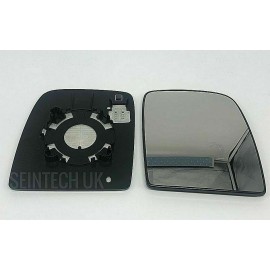 Seintech Large Heated Wing Mirror Glass O/S+Backing Plate 2007-18 For Citroen Dispatch