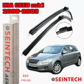 Seintech Specific Fit Front Windscreen Wiper Blades 24"18" Compatible for Kia Cee'D 2006-2009