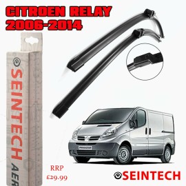 Seintech Specific Fit Front Windscreen Wiper Blades 26"22" Compatible for Citroen Relay 2006-2014