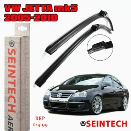 Seintech Specific Fit Front Windscreen Wiper Blades 24"19" Compatible for VW Jetta MK3 2005-2010