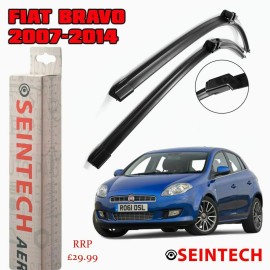 Seintech Specific Fit Front Windscreen Wiper Blades 24"18" Compatible for Fiat Bravo Mk2 2007-2014