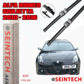 Seintech Specific Fit Front Windscreen Wiper Blades 24"18" Compatible for Alfa Romeo Giulietta 2010>