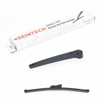 Seintech Specific Fit Rear Wiper Blade and Arm Fit Compatible for VW Polo MK5 Hatchback 2009 - 2016