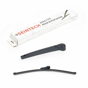 Seintech Specific Fit Rear Wiper Blade and Arm Fit Compatible for Seat Leon St 2013 Onwards