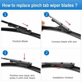 Seintech Specific Fit Front Windscreen Wiper Blades 24"19" Compatible for Renault Koleos 2008-2010