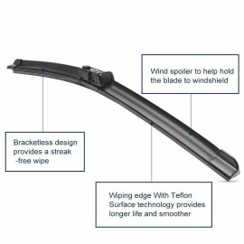 Seintech Specific Fit Front Windscreen Wiper Blades 30"26" Compatible for Ford S Max 2006-2014