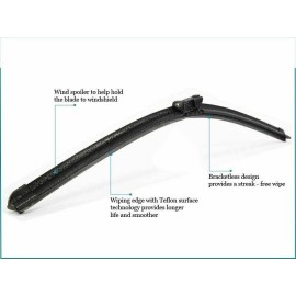 Seintech Specific Fit Front Windscreen Wiper Blades 30"26" Compatible for Ford S Max 2006-2014