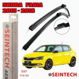 Seintech Specific Fit Front Windscreen Wiper Blades 24"16" Compatible for Skoda Fabia 2015>