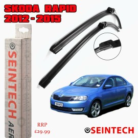 Seintech Specific Fit Front Windscreen Wiper Blades 24"16" Compatible for Skoda Rapid 2012>