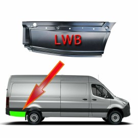 Seintech LWB Side Lower Panel Metal Steel Repair Moulding For Mercedes Sprinter O/S 2006 2018