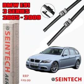 Seintech Specific Fit Front Windscreen Wiper Blades 24"19" Compatible for BMW 3 Series E91 2005-2009