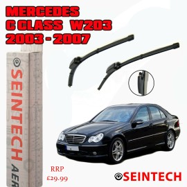 Seintech Specific Fit Front Wiper Blades 22"22" Compatible for Mercedes C Class W203 2003-2007