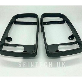 Seintech Door Wing Mirror Inner Bezel Frame Casing Covers Black N/S O/S For Mercedes Sprinter