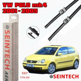 Seintech Specific Fit Front Windscreen Wiper Blades 21"19" Compatible for VW Polo MK4 2001-2005