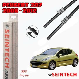 Seintech Specific Fit Front Windscreen Wiper Blades 26"17" Compatible for Peugeot 207 2006-2012