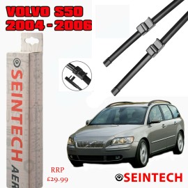 Seintech Specific Fit Front Windscreen Wiper Blades 26"20" Compatible for Volvo V50 2004-2006