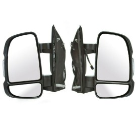 Seintech Full Door Wing Mirror Electric Heated Short Arm Pair O/S N/S For Peugeot Boxer 06+