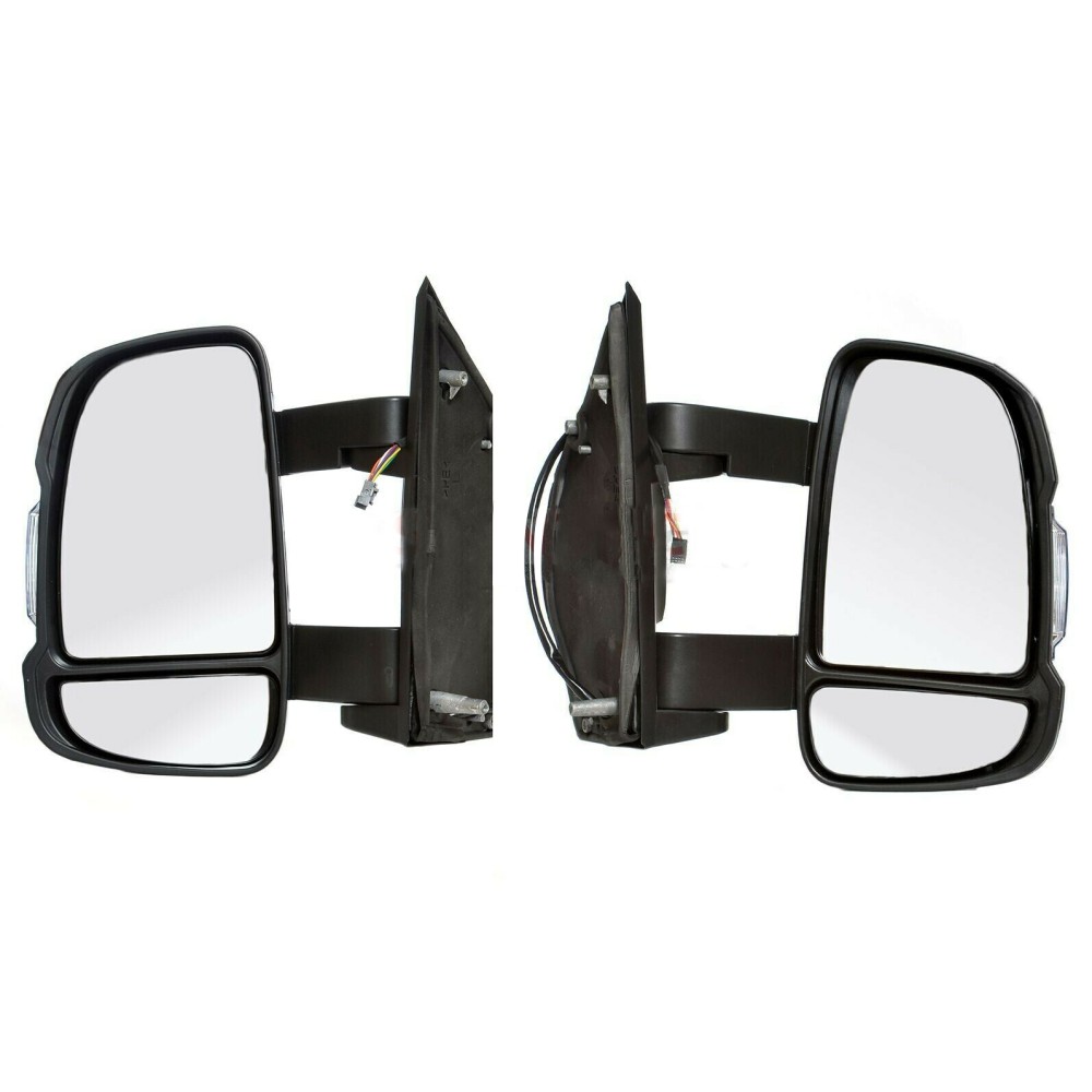 Seintech Full Door Wing Mirror Electric Heated Medium Arm Pair O/S N/S For Peugeot Boxer 06+