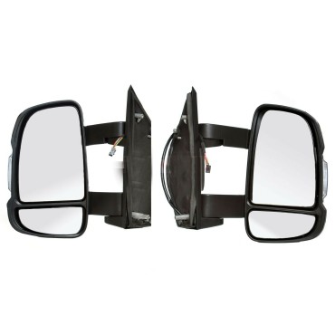 Seintech Full Door Wing Mirror Electric Heated Medium Arm 14.5cm Pair For Citroen Relay 06+