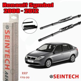 Seintech Specific Fit Front Windscreen Wiper Blades 24"16" Compatible for Renault Symbol 2008 Onwards