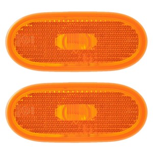 Seintech 2 Amber Orange Marker Lens Lamp Light Ref..