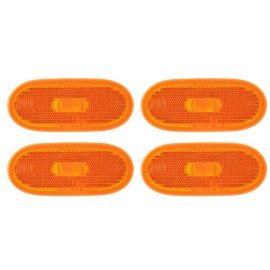 Seintech 4 Side Orange Marker Lens Lamp Light Reflectors For Mercedes Sprinter 06-13 New