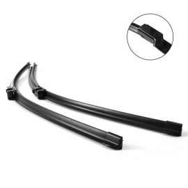 Seintech Specific Fit Front and Rear Wiper Blades + Plastic Arm Compatible for Seat Mii 2011 Onwards