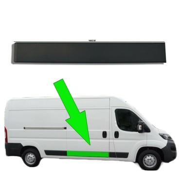 Seintech Plastic Protective Side Moulding Strip 140cm Door Trim Right O/S For Fiat Ducato 2006 On