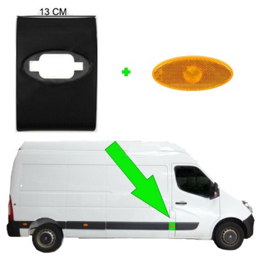 Seintech Plastic Protective Side Moulding Strip 13cm Door Trim RIGHT O/S For Renault Master 2010+