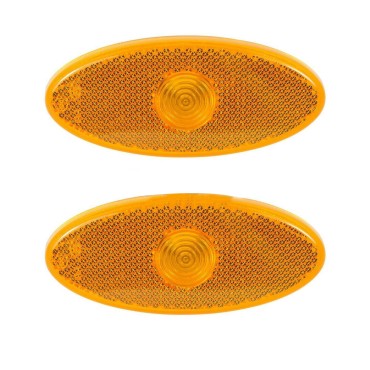 Seintech Side Marker Lens Light Lamp Amber Orange Repeater 2pc For Vauxhall Movano 2010-2016