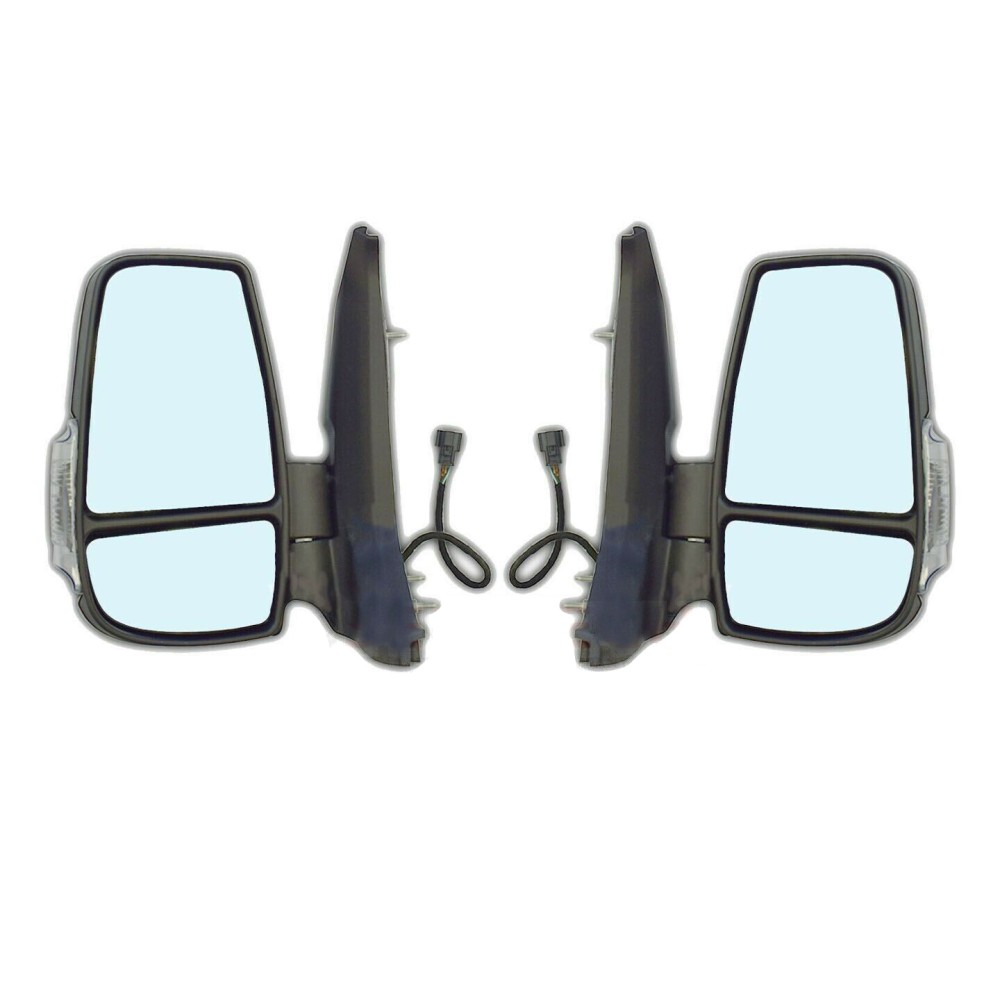 Seintech Wing Mirrors Electric Left and Right Short Arm For Ford Transit MK8 2013 Onwards