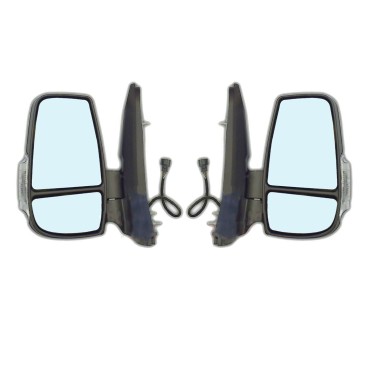 Seintech Wing Mirrors Electric Left and Right Short Arm For Ford Transit MK8 2013 Onwards