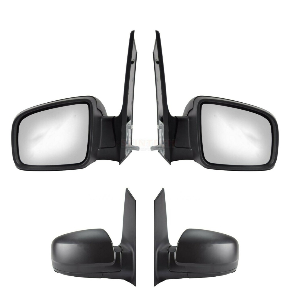 Seintech Full Door Wing Mirror Manual Black PAIR N/S O/S For Mercedes Vito W639 2010>2015