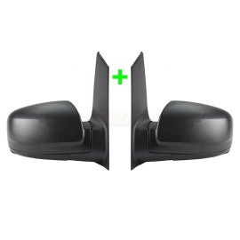 Seintech Full Door Wing Mirror Manual Black PAIR N/S O/S For Mercedes Vito W639 2010>2015