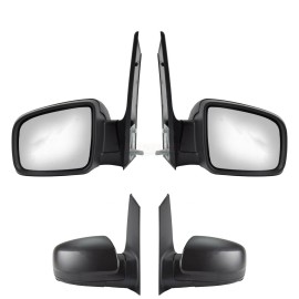 Seintech Full Door Wing Mirror Manual Black PAIR N/S O/S For Mercedes Vito W639 2010>2015