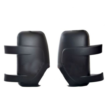 Seintech Wing Mirror Covers Black Left and Right Side Pair For Renault Master MK3 2010-2018