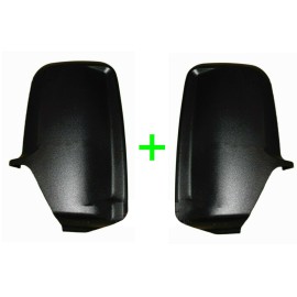 Seintech Door Wing Mirror Black Back Casing Covers Pair NS OS For VW Crafter 2006-2017