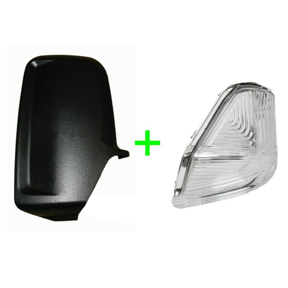 Seintech Door Wing Mirror Black Back Cover Casing/Indicator N/S For Mercedes Sprinter 2006-17