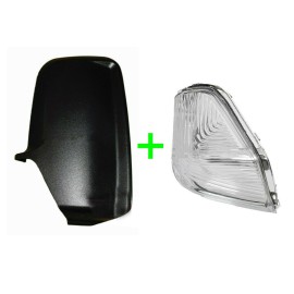 Seintech Door Wing Mirror Black Back Cover Casing/Indicator O/S For VW Crafter 2006-17