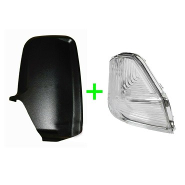 Seintech Door Wing Mirror Black Back Cover Casing/Indicator O/S For VW Crafter 2006-17