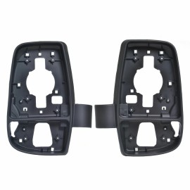 Seintech Door Wing Mirror Black Inner Frame Covers PAIR NS OS For Ford Transit MK8 2014+ NEW