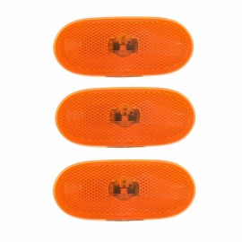 Seintech 3Pc Side Marker Lens LED Lamp Amber Reflector For Mercedes Sprinter 2014 Onwards