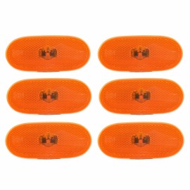 Seintech 6Pc Side Marker Lens LED Lamp Amber Reflector For Mercedes Sprinter 2014 Onwards