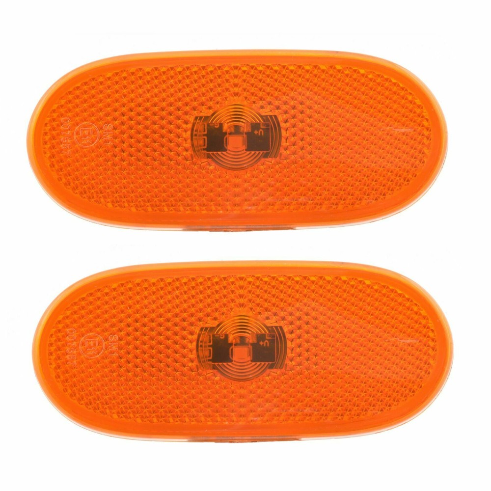 Seintech 2Pc Side Marker Lens LED Lamp Amber Reflector For VW Crafter 2014 Onwards